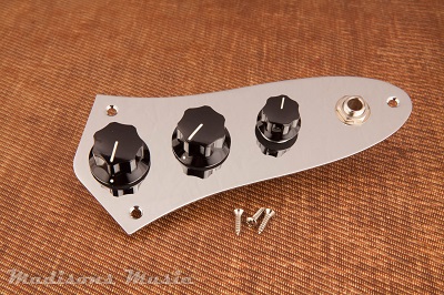 60's Era Stack Knob Jazz Bass Control Plate