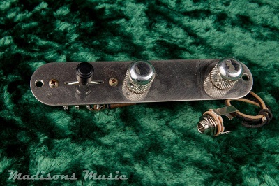 AGED 50's Era Telecaster Dark Circuit Wired Control Plate